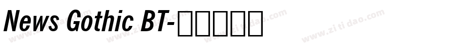 News Gothic BT字体转换